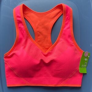 Neon Pink and Orange Sports Bra size medium ⭐️2 for 12⭐️